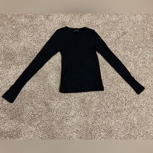 Abercrombie & Fitch Long Sleeve Ribbed Tee - Size XS